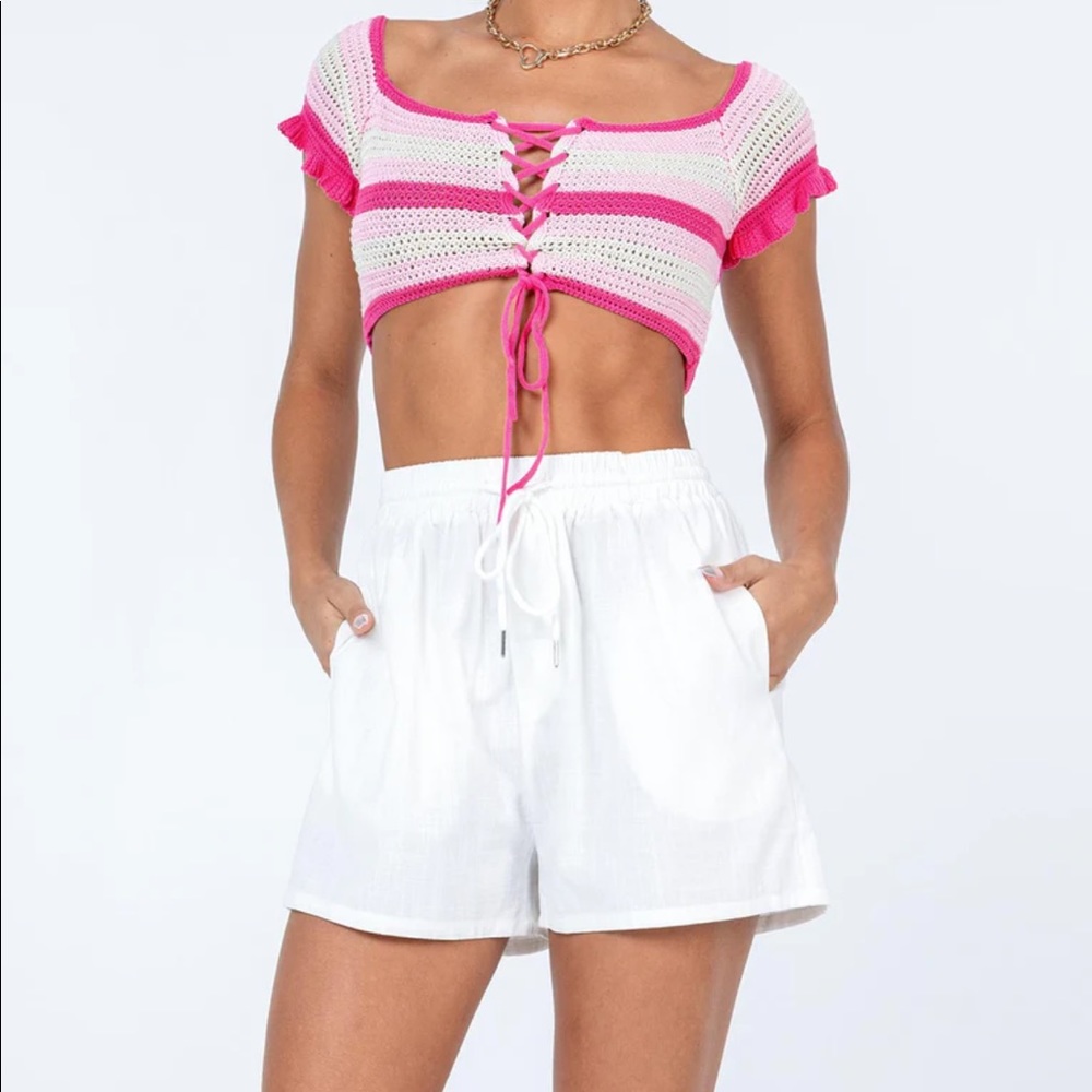 Princess Polly White Shorts